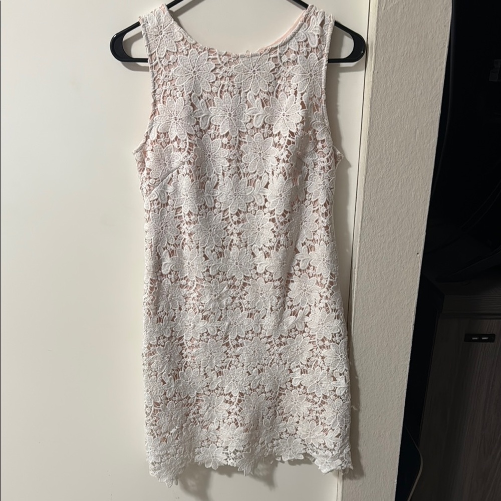 Jessica Howard Silver Sleeveless Sheath Dress